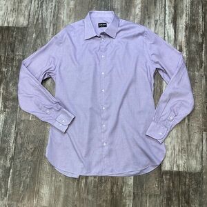 Giorgio Armani Light Purple Dress Shirt Size 42-16 1/2